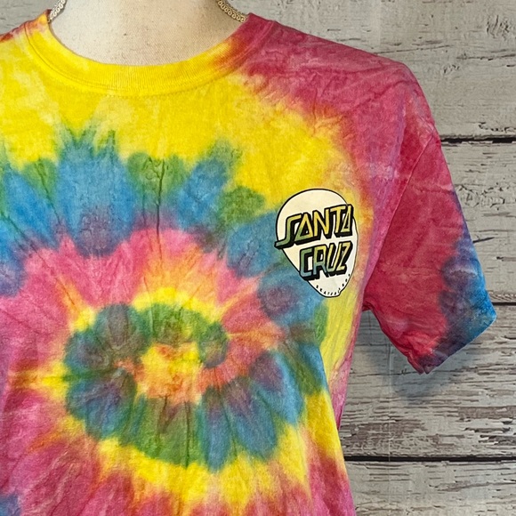 SANTA CRUZ T-Shirt 100% Cotton Tie Dye-Small - Picture 3 of 4